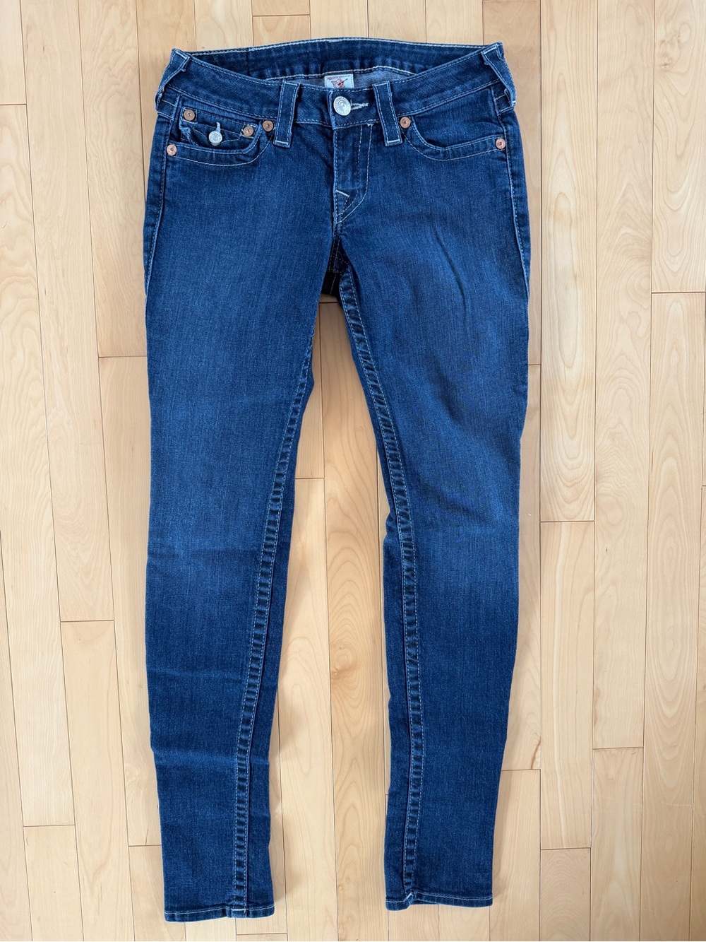 True Religion low rise skinny jeans size 27